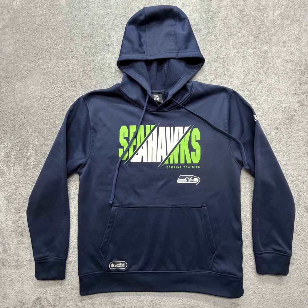 Seattle Seahawks Hoodie Men M Blue NFL Football NFL Team Apparel Sweatshirt